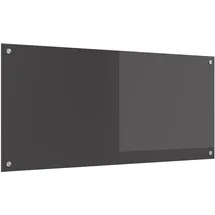 vidaXL Küchenrückwand Dunkelgrau 110 x 50 cm Gehärtetes Glas