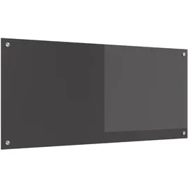 vidaXL Küchenrückwand Dunkelgrau 110 x 50 cm Gehärtetes Glas