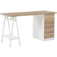 Beliani Beliani, Schreibtisch, Heber (140 x 60 x 76
