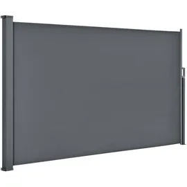 Juskys Seitenmarkise Dubai 160 x 300 cm Grau