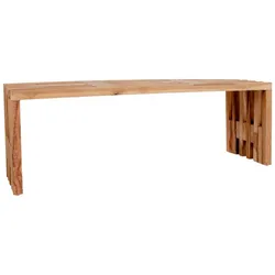 Sitzbank aus Teak Massivholz 140 cm breit