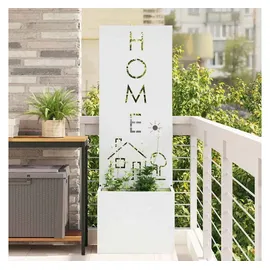 vidaXL Sichtschutz-Leinwand 50 x 140 cm Weiß