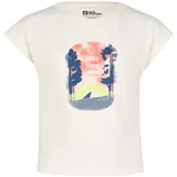 Jack Wolfskin Graphic Kurzarm-t-shirt - Print Cotton White - 152 cm