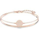 Swarovski Sublima Armreif, Weiß, Roségold-Legierungsschicht