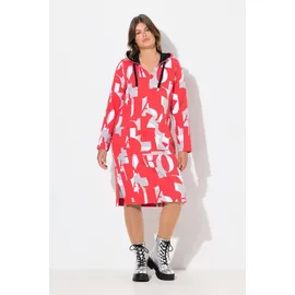 laurasøn Midikleid Grafischer Druck Rot 52/54