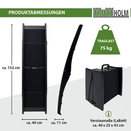 Baumarktplus Hunderampe 3-fach klappbar 152x40 cm 75 kg Tragkraft Anti-Rutsch Lauffläche m...