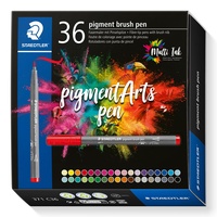 Staedtler pigment brush pen 371 nature colours sortiert, 36er-Set (371 C36)