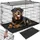 Tectake Hundekäfig-Gitterbox XXL Schwarz