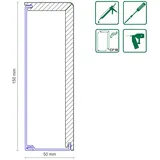 FN Neuhofer Neuhofer Rohrabdeckleiste Clik-Fix 18 20 x 14,7 x 4,6 cm schwarz