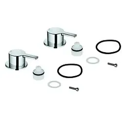 Grohe Griffpaar Lineare 48357 48357000 Markierung blau/rot chrom