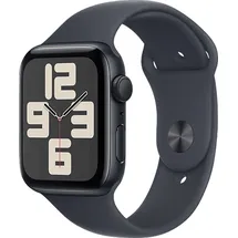 Apple Watch SE 2024 GPS 44 mm Aluminiumgehäuse Mitternacht, Sportarmband Mitternacht M/L