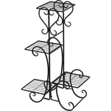 Blumenständer Blumenregal Pflanzentreppe Pflanzregal Gartenregal Ständer Metall 107x22x57cm