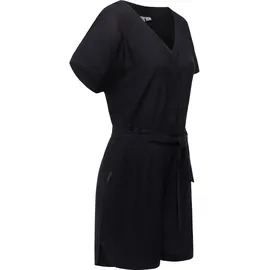 Ragwear Damen kurzer Sommer Jumpsuit Bodysuit mit Taillenband Salwin Solid YOUMODO Black Gr. XXL - XXL