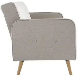 miliboo Sofa verstellbar 3 Plätze skandinavisches Design Naturfarbe Ulla