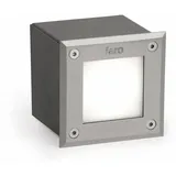 FARO LED-Einfahrtsleuchte Edelstahl 9,5 x 9,5 cm 3W 3000K 160lm schwarz
