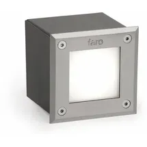 FARO LED-Einfahrtsleuchte Edelstahl 9,5 x 9,5 cm 3W 3000K 160lm schwarz