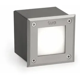 FARO LED-Einfahrtsleuchte Edelstahl 9,5 x 9,5 cm 3W 3000K 160lm schwarz