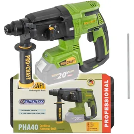 PROCRAFT PHA40bb-c Akku Bohrhammer 20 V 2,6 J SDS plus ohne Akku + Koffer