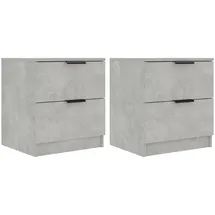 vidaXL Nachtschrank 2 Stk. 4240 x 2560 x 2560 cm Grau