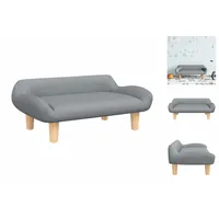 vidaXL Kindersofa Hellgrau 70x40x24 cm Stoff