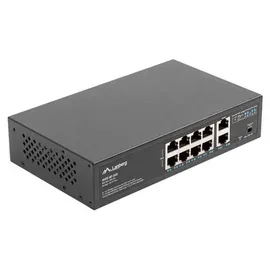 LANBERG RSFE-8P-2GE-120 Unmanaged Gigabit Ethernet (10/100/1000) Power over Ethernet (PoE) 1U Schwarz
