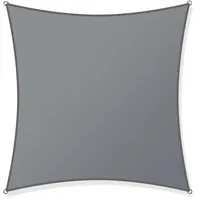 Toboli Sonnensegel Quadrat 3,6x3,6m Windfester Sonnenschutz uv 30+ für