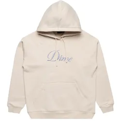 Dime Cursive Logo Hoodie - Beige - S