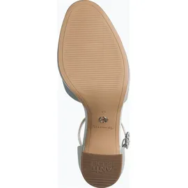 TAMARIS Damen Pumps mit Blockabsatz, weiß, 40 EU
