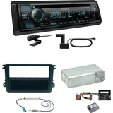 Kenwood KDC-BT560DAB Bluetooth DAB Einbauset für Seat Leon Altea XL Alhambra