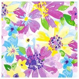 Home fashion Serviette Blütenvielfalt, 33x33 cm, 3-lagig, 20 Stück, Tischdeko, Frühlingsmotive, Blumen