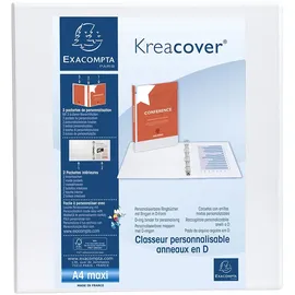 Exacompta Kreacover DIN A4 60 mm Weiß 10 St.