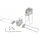Deko-Light Deko Light 987040 #####Nutstein mit Spannfedern Set 2 Stk., Silber