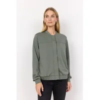 Soyaconcept Sweatjacke mit Druckknopfleiste Modell Banu schilf M