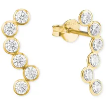 Amor Paar Ohrstecker »2020265« mit Zirkonia (synth.), goldfarben