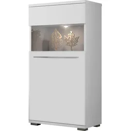 OTTO home Piano Vitrine 60 x 123 x 40,2 cm Weiß hochglanz