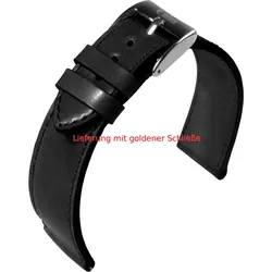 Eulit Pferdeleder Shell Cordovan 20mm" E58484620101" - schwarz