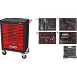 KS Tools Werkstattwagen mit 7 Schubladen und 515 Premium-Werkzeugen,