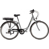 Saxonette E-Bike Advanced Sport«, 7 Gang, Heckmotor 250 W, (mit Akku-Ladegerät), 33371907-45 silberfarben matt)