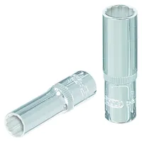 KS Tools 3/8" CHROMEplus 12-kant-Stecknuss, lang, 1"