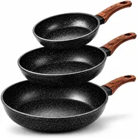 qivee Pfannen-Set 3-tlg. 20 cm + 24 cm + 28 cm
