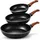 qivee Pfannen-Set 3-tlg. 20 cm + 24 cm + 28 cm