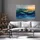 WallArena Leinwandbild Abstrakt Gold Blau 120x80