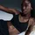 Nike Sport-BH Schwarz L