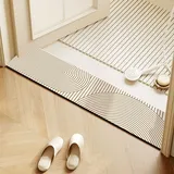 QHanky Badematte 25x80cm,Super Absorbierende Badezimmerteppich Waschbar,Badvorleger Duschvorleger für Dusche,Badewannen und Badezimmer,Toilette (Bunt B)