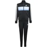 adidas Tiberio 3 Stripes Trainingsanzug Black/Glow Blue/Blue Fusion/White 140
