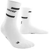 CEP The Run Mid-Cut Kompressionssocken 45-48 Weiß