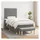 vidaXL Boxspringbett 100 x 200 cm Dunkelgrau
