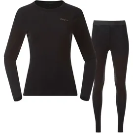 Bergans Allround Merino Baselayer Set Damen Schwarz L