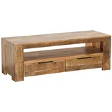 Riess-Ambiente Massives TV-Board Iron Craft Mango 130cm 2 Schubladen TV-Schrank Wohnzimmerschrank