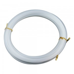 10m Einziehband mit Suchfeder Weiß Plastikfiziert Flexibel Elektrik Draht Kabel Anzieher 1.310 M-L 1534